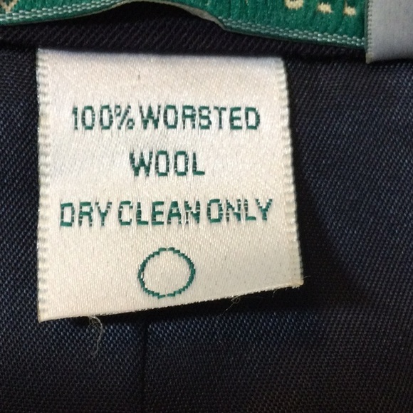 14 Austin Reed navy blue wool one button blazer - Picture 16 of 16